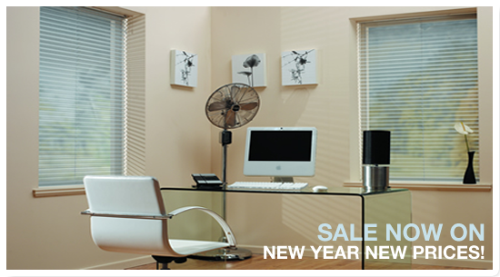 venetian blinds shown in home